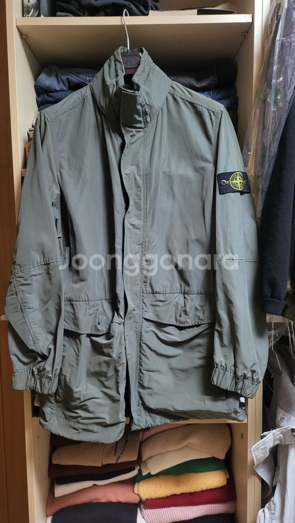 (L)스톤아일랜드 마이크로랩스 사파리야상 국내매장--0