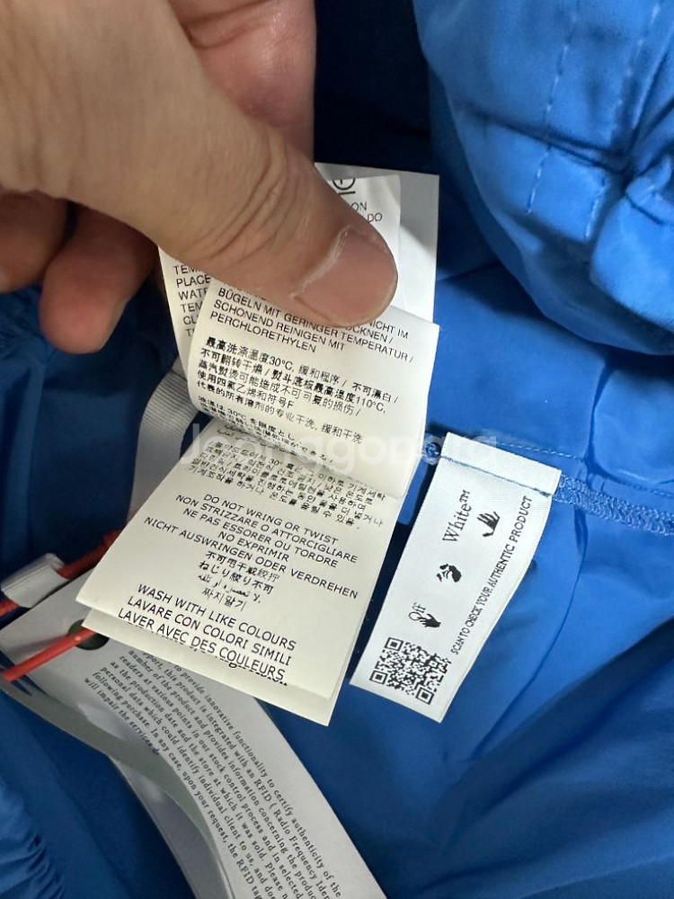 오프화이트 나일론 카고 조거 팬츠 정품.. 새상품--6