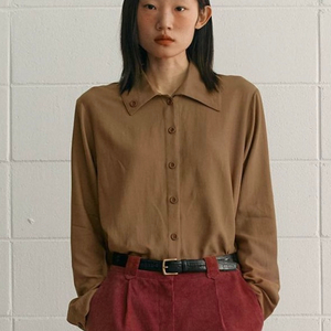 시엔느 New Amber Blouse (Brown)