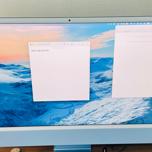 아이맥(중급형) M1 8GB 512SSD 24인치 블루