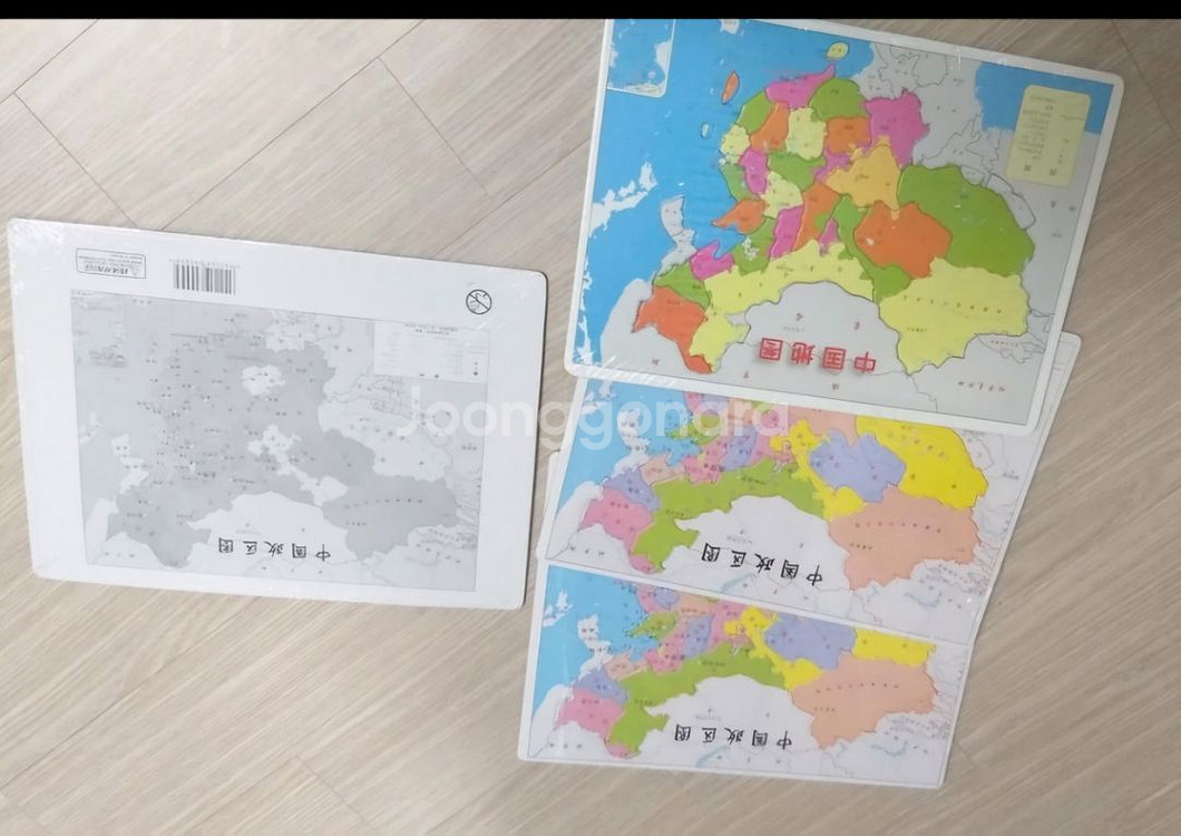 중국지도퍼즐, 중국어학습교구(완전 새 것)--4