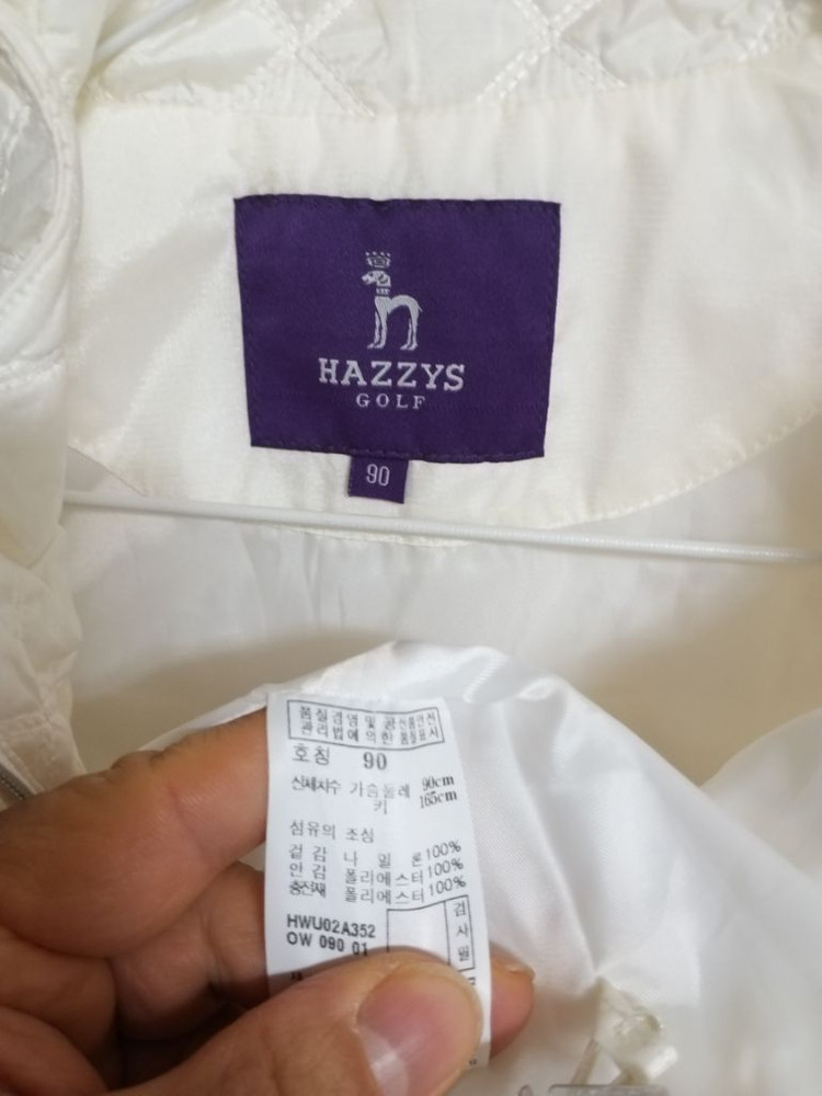 여성 헤지스골프 봄.가을 간절기 패딩조끼 (90)--4