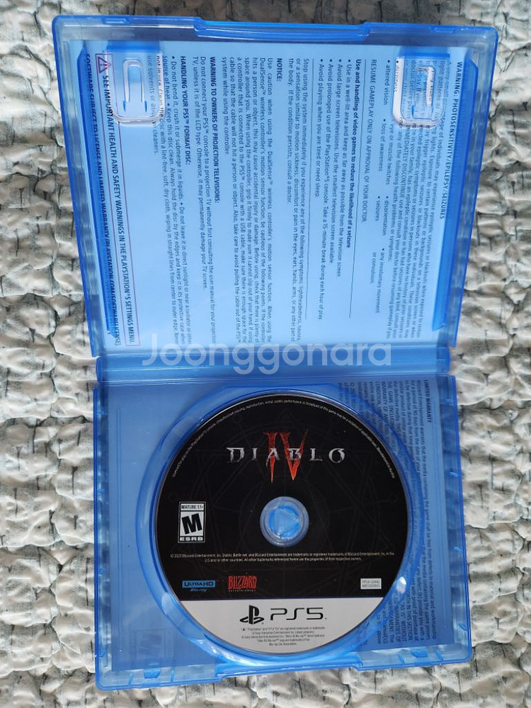 ps5 디아블로4 팝니다.--1