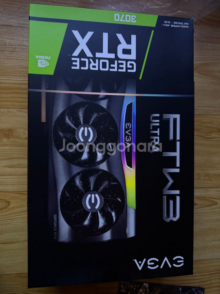 EVGA 지포스 RTX3070 FTW3 박스풀 판매합니--2