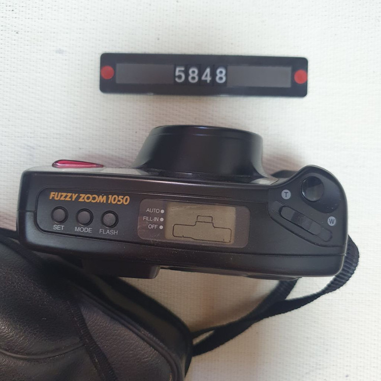 삼성캐녹스 퍼지줌 1050 필름카메라 파우치포함--1