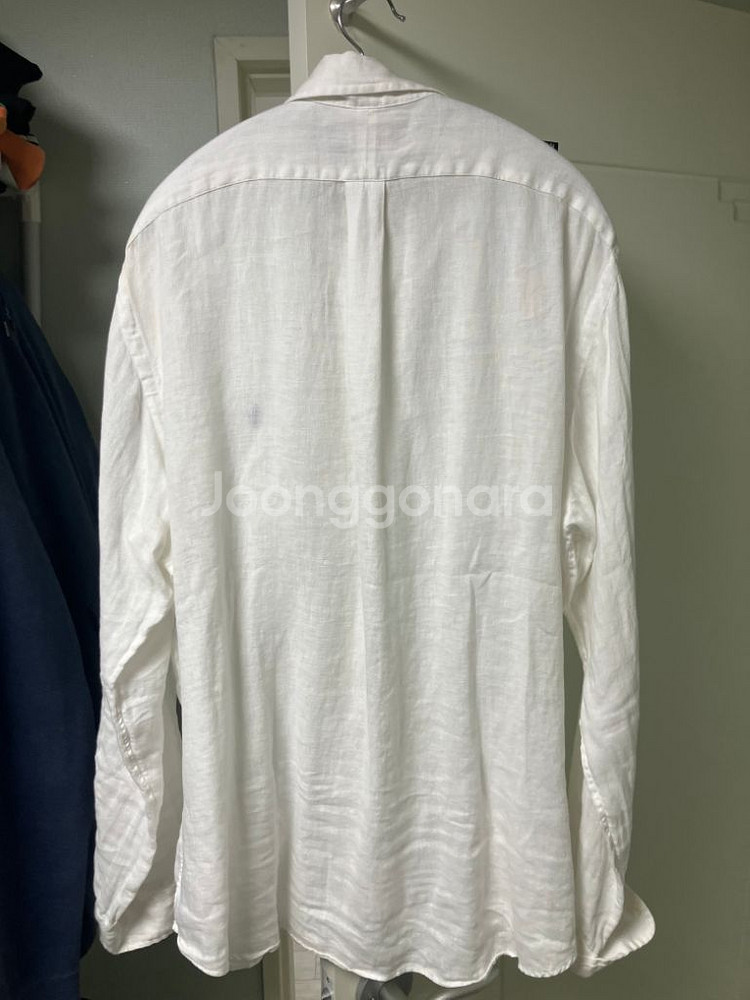 폴로 화이트 린넨 셔츠 xl--4