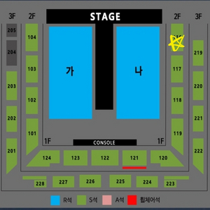 (최저가명당) 나훈아 강릉 S석 116구역 4연석