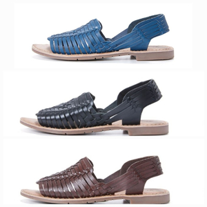 새상품>블루마운틴 핸드메이드 여성 가죽 샌들