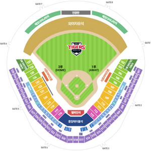 9월 5일 기아타이거즈 vs 한화이글스 3루K8 2연석