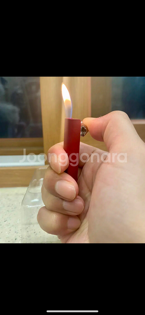 새상품) 슬림 디자인 라이터 레드--1