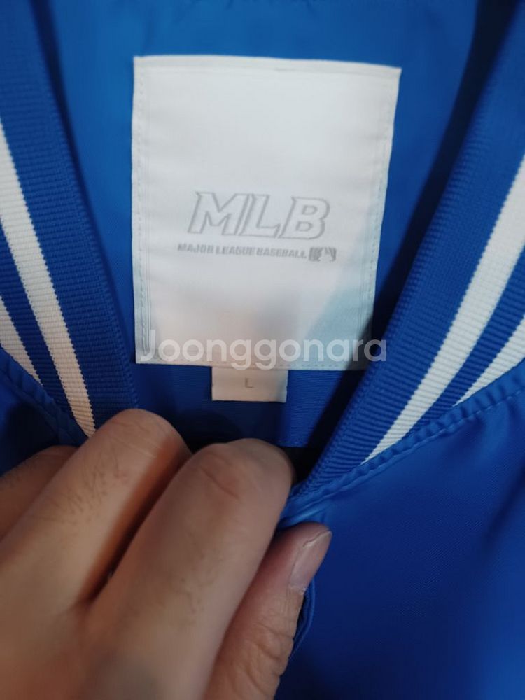 mlb la 빅백로고 바시티자켓 L--2
