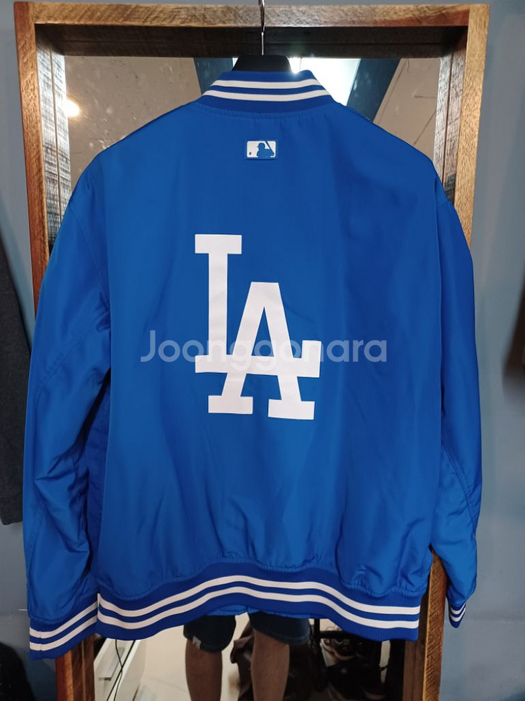 mlb la 빅백로고 바시티자켓 L--1