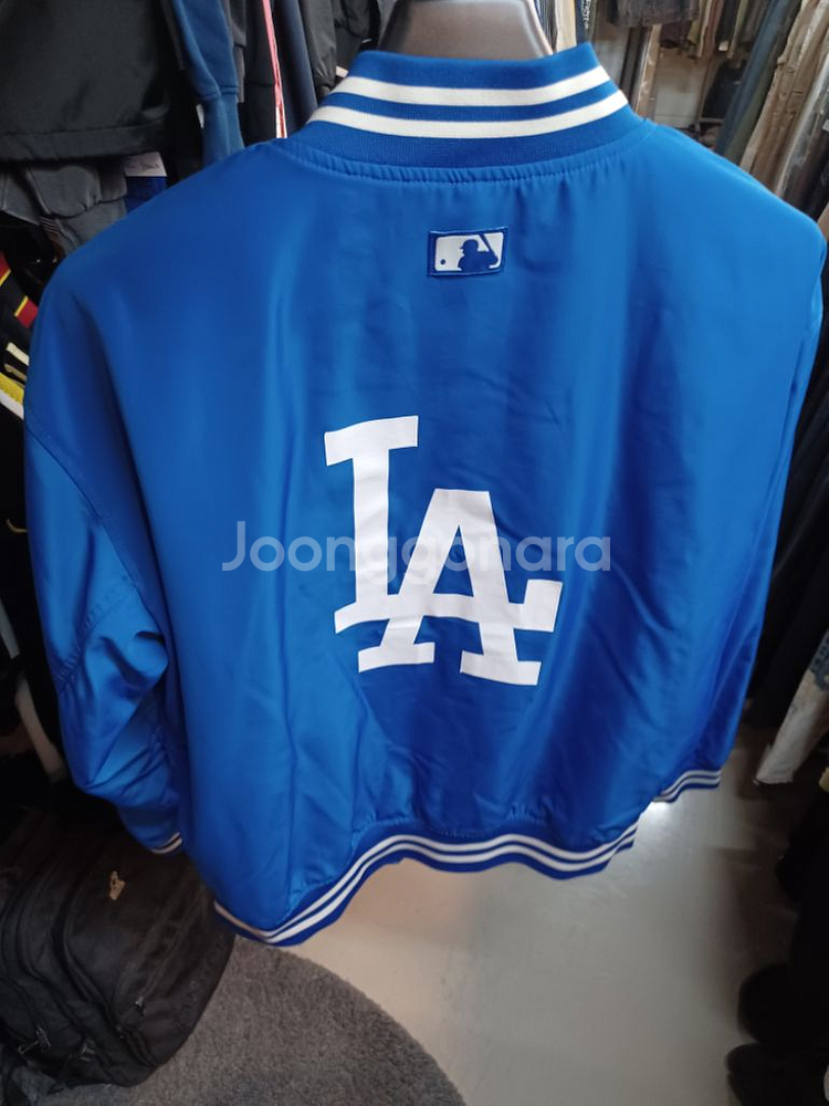 mlb la 빅백로고 바시티자켓 L--5