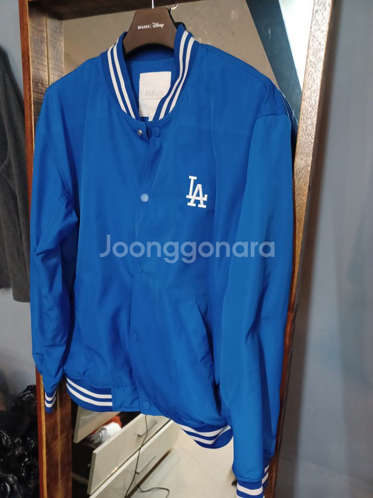 mlb la 빅백로고 바시티자켓 L--4