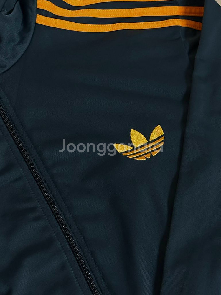 아디다스 파이어버드 네이비 오렌지 남색 주황 트랙탑 져--6