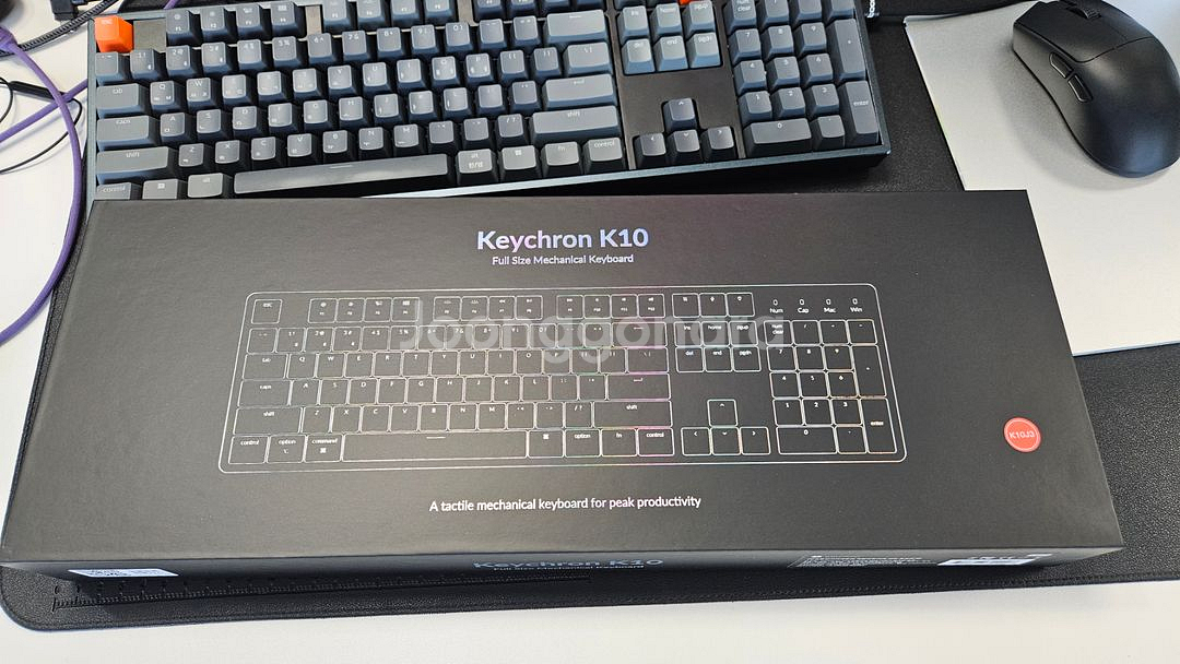 키크론 K10 알루미늄 RGB 기계식 핫스왑 갈축 무선--2