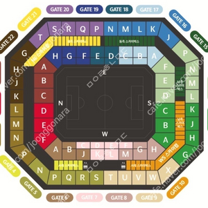 정가)9.5 축구 한국vs 레드석, 2등석B 2연석