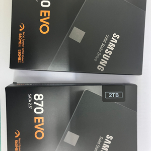 (미개봉) 2개, 삼성2.5 SSD 870 EVO 2t