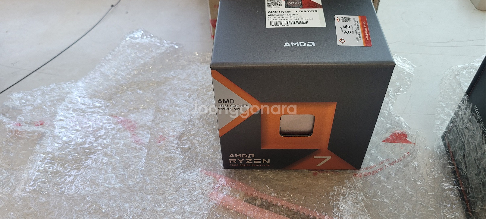 미개봉)7800x3d CPU 팝니다. AMD 국내정품--0