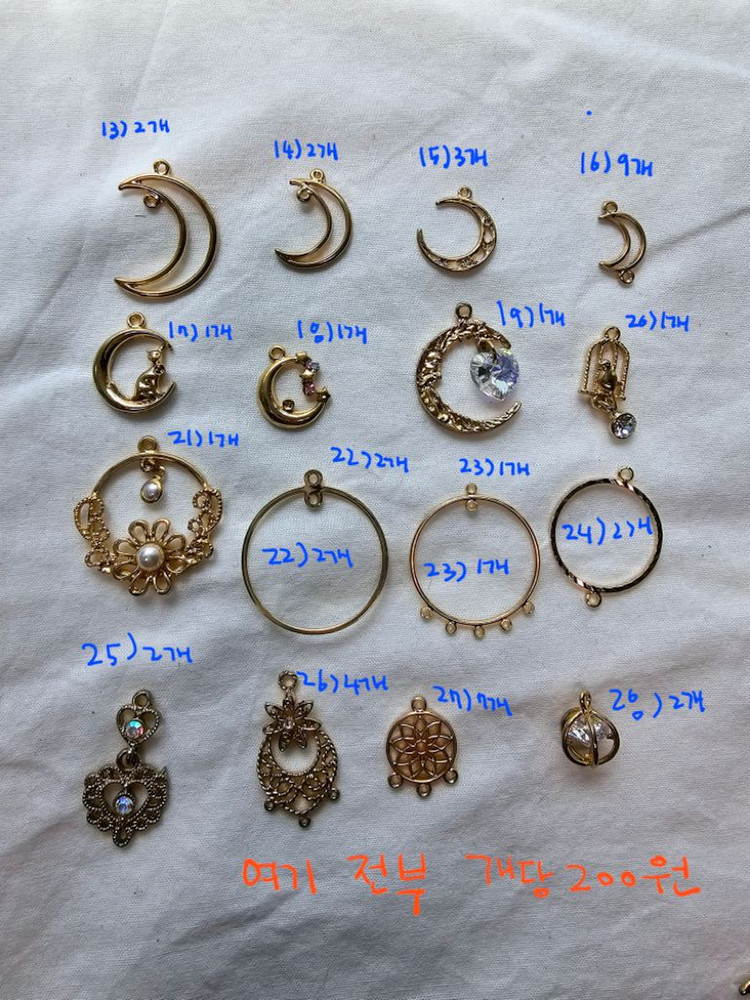 귀걸이 악세서리 부자재--1