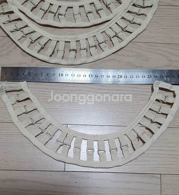 넥케이프 고리장식 광목색상 10개일괄--1