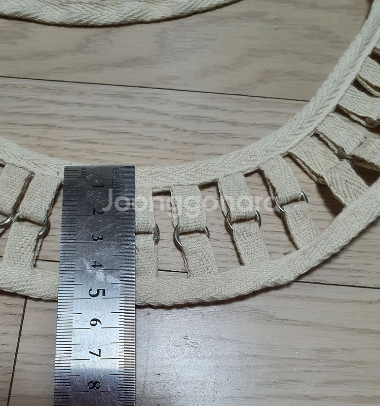 넥케이프 고리장식 광목색상 10개일괄--2