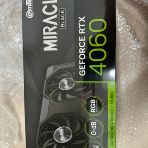 이엠텍 RTX 4060 MIRACLE BLACK 미개봉