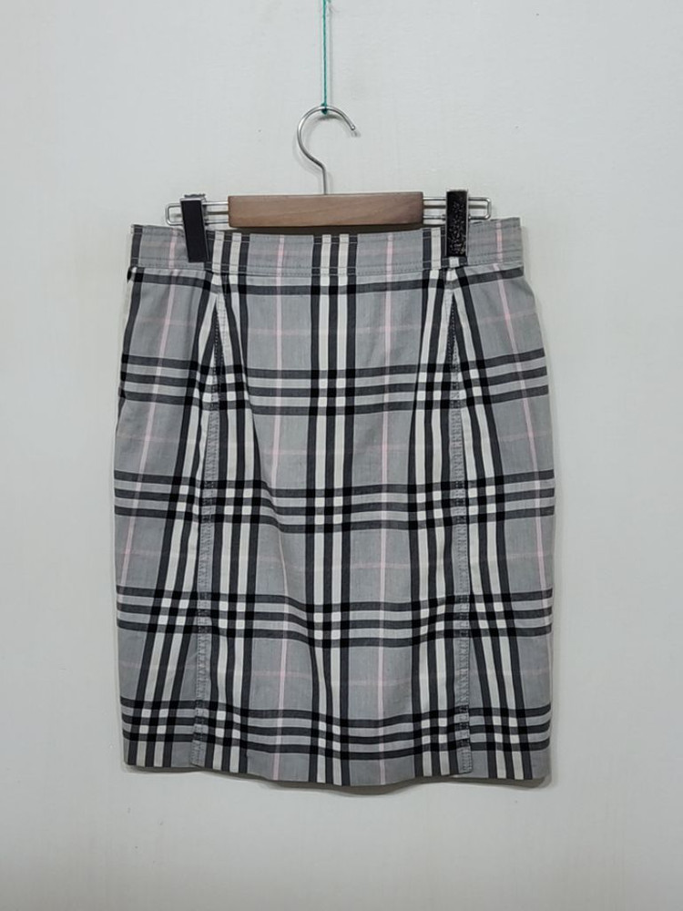 (28) 버버리 스커트 체크 치마 매장판 캐주얼--5