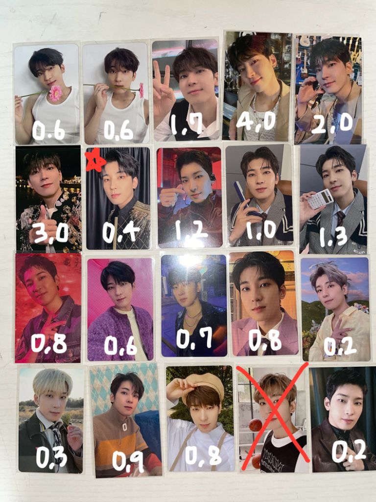 세븐틴 전멤 원우 위주 포카 증명사진 판매 양도--2