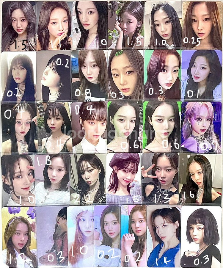 에스파 카리나 윈터 닝닝 지젤 포카 포토카드 드라마--1