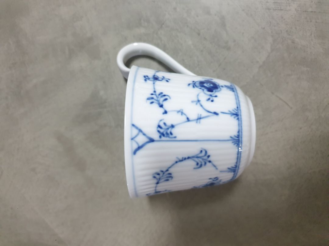 로얄코펜하겐 블루플루티드 플레인 하이핸들 컵앤소서 라지