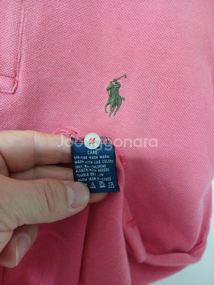 여성 랄프로렌 스키니핏 반팔 카라티셔츠 (85)--4