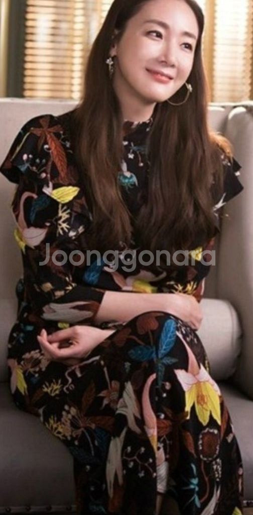 h&m 에이치앤엠 최지우 원피스 플라워패턴원피스--1