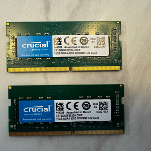 Crucial DDR4 16GB Memory 2EA