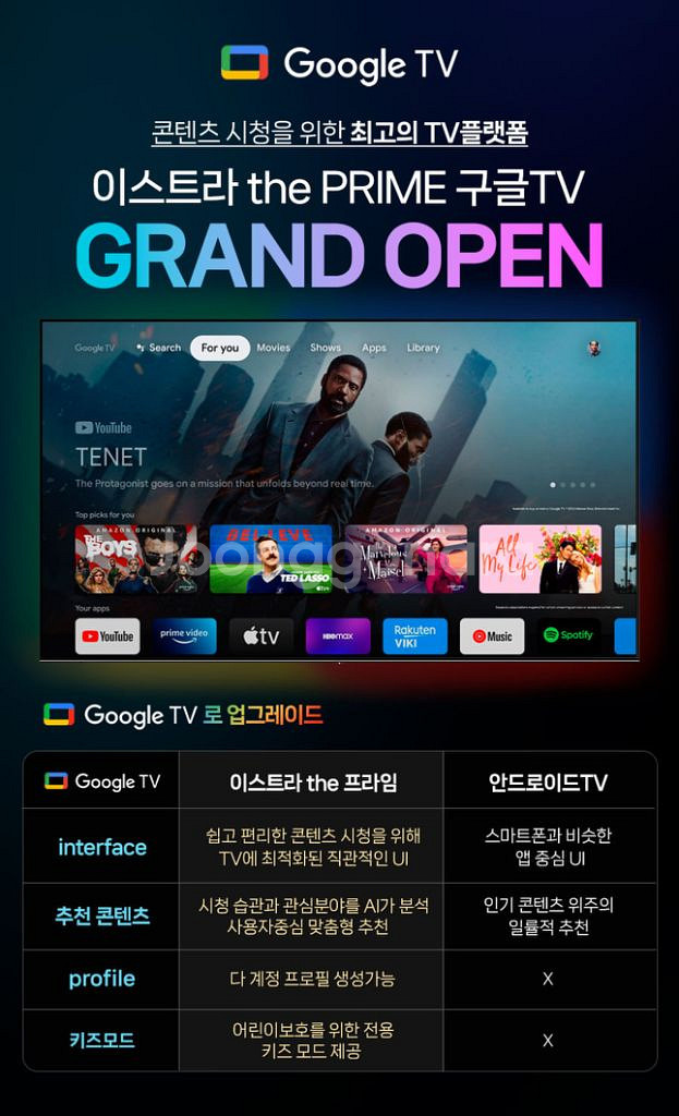 43인치 TV 이스트라 AU433QLED 스마트 THE--1