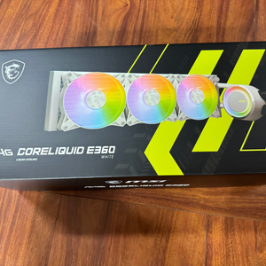 MSI E360 WHITE 미사용 3열 화이트 수랭쿨러