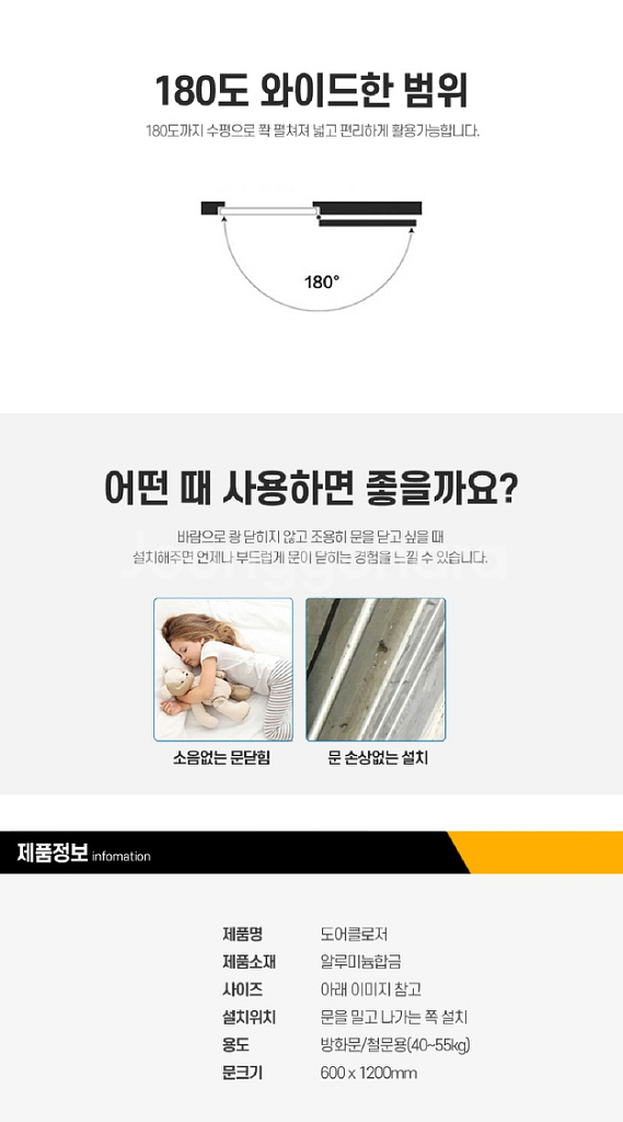 현관문 방화문 도어클로저/ NUQ012--3