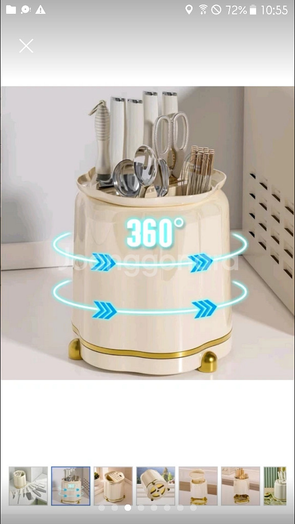 360도 회전식 칼 수저 수납함--2