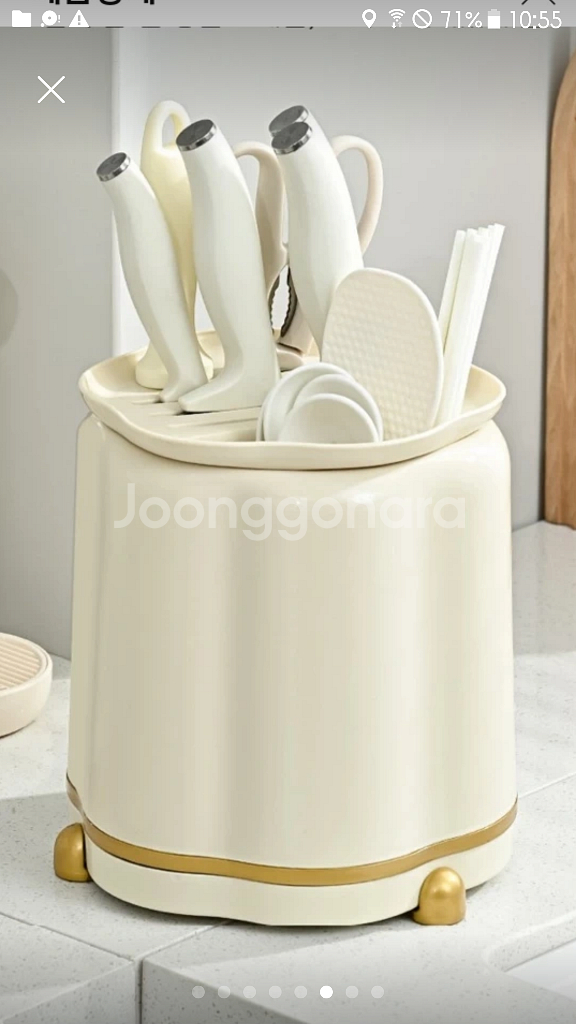360도 회전식 칼 수저 수납함--5