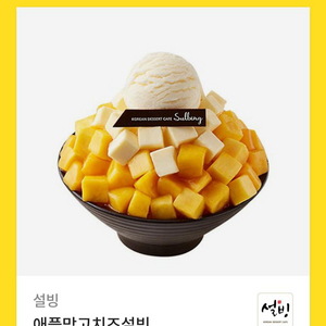 설빙 애플망고치즈 13900원