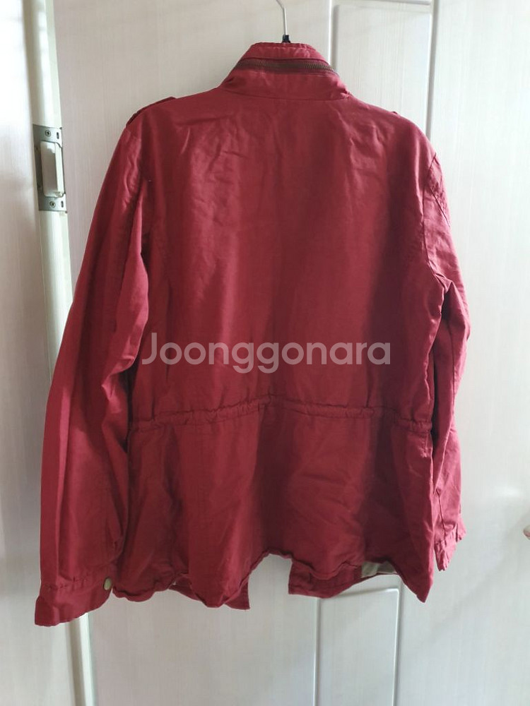 면 야상 자켓 Free 55 빈티지 사파리 점퍼 스트링--4