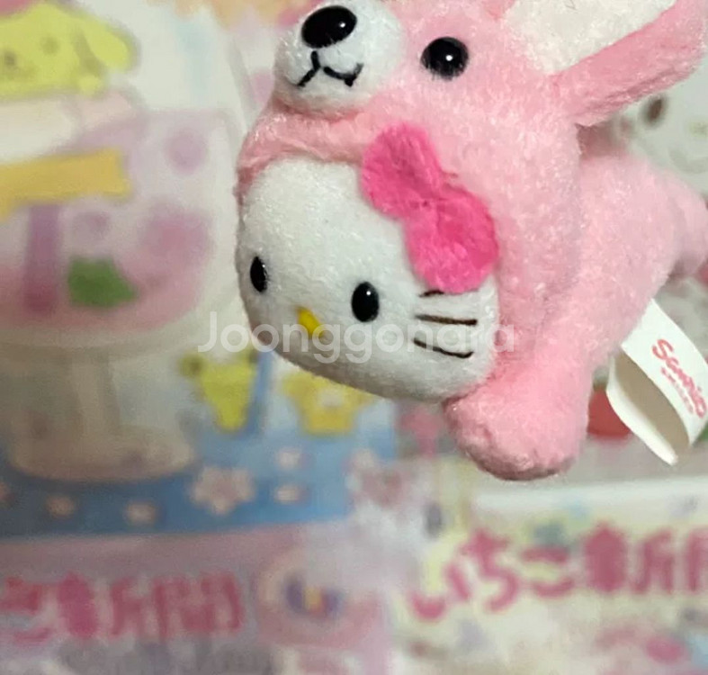 고전 키티 토끼 우사기 마스코트 키링 스트랩 인형--2