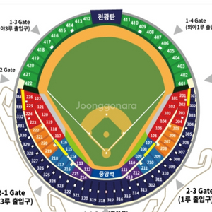 [9.8 일요일] 엘지 vs 한화 1루 레드석 4연석