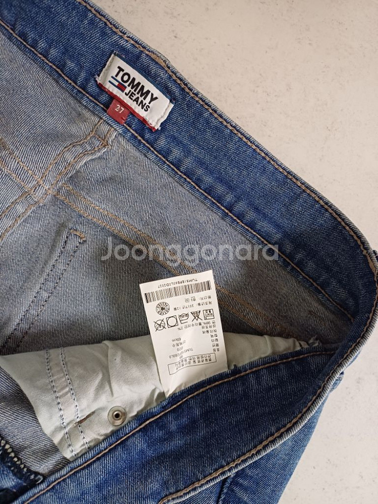 여성 타미힐피거데님 봄.가을 여름 찢청(사방스판27)--3