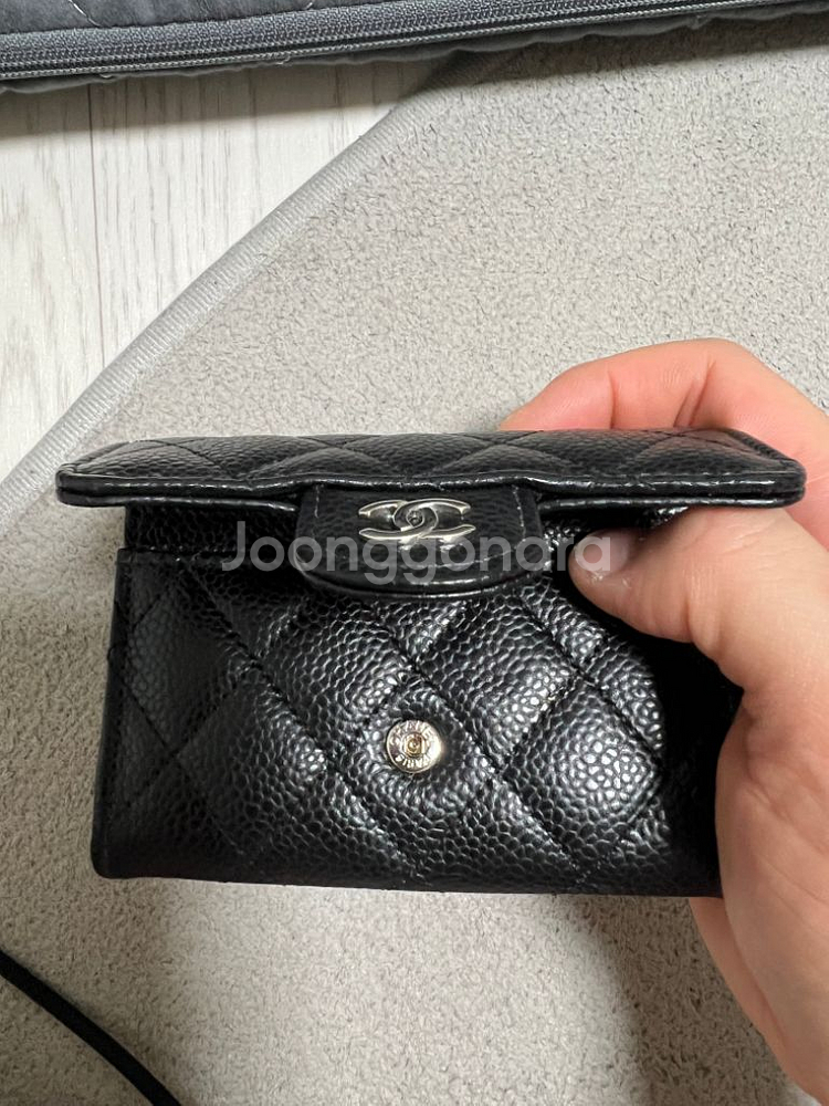 샤넬 캐비어 카드지갑--2