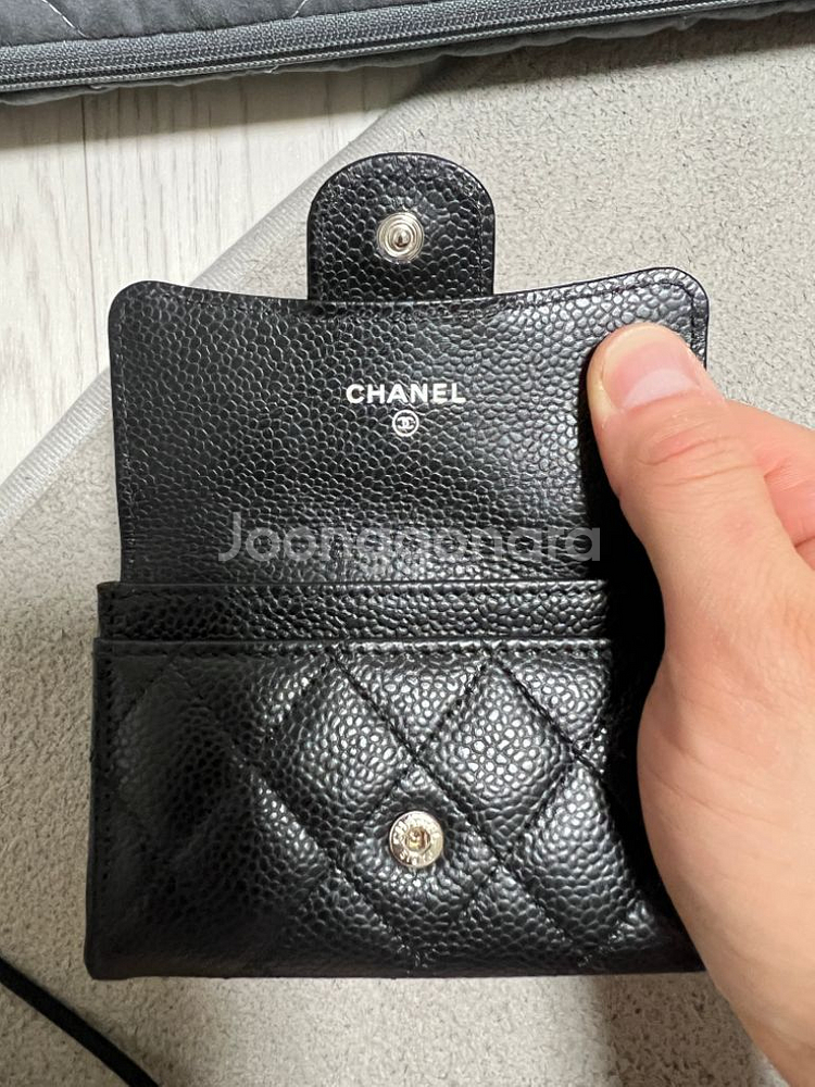 샤넬 캐비어 카드지갑--3