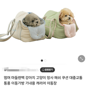 애견가방 애견이동가방 멈머 마들렌백 L사이즈