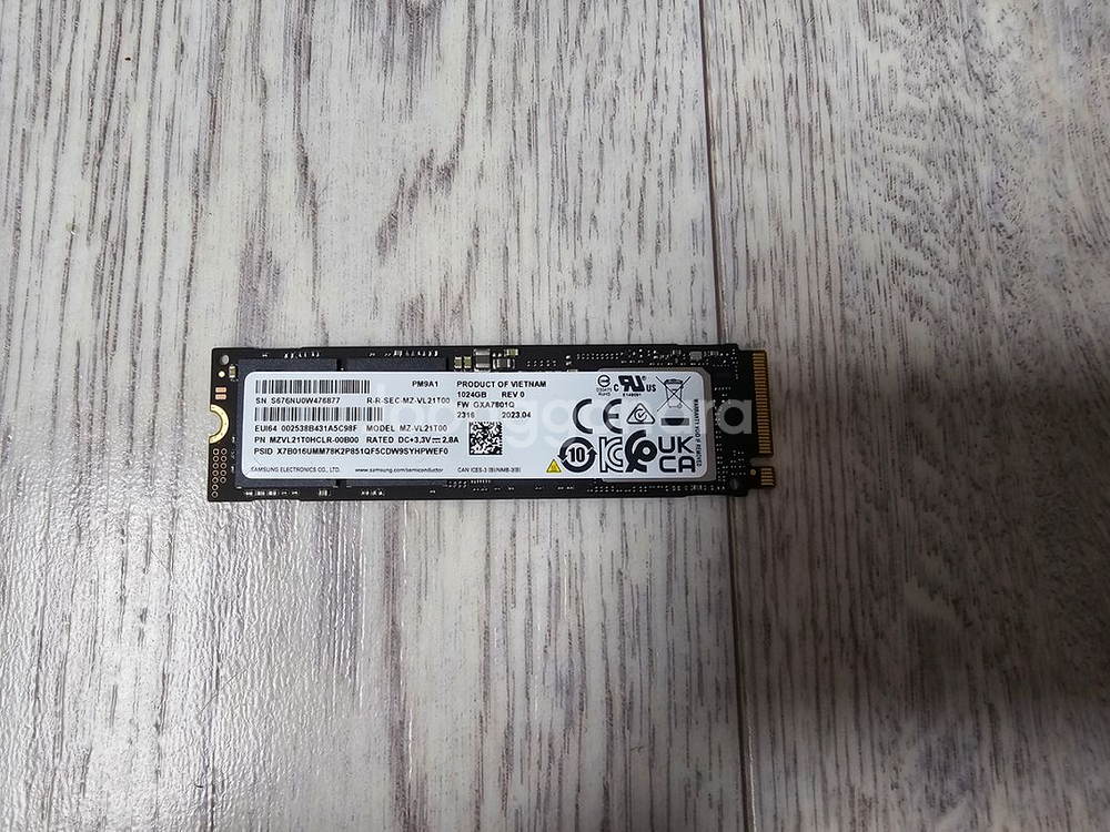 m.2 삼성 pm9a1 1t--0