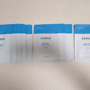 zeroid 수딩 시트 마스크팩 10개 일괄 2만원