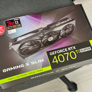 MSI 4070TI SUPER 16GB SLIM 팝니다